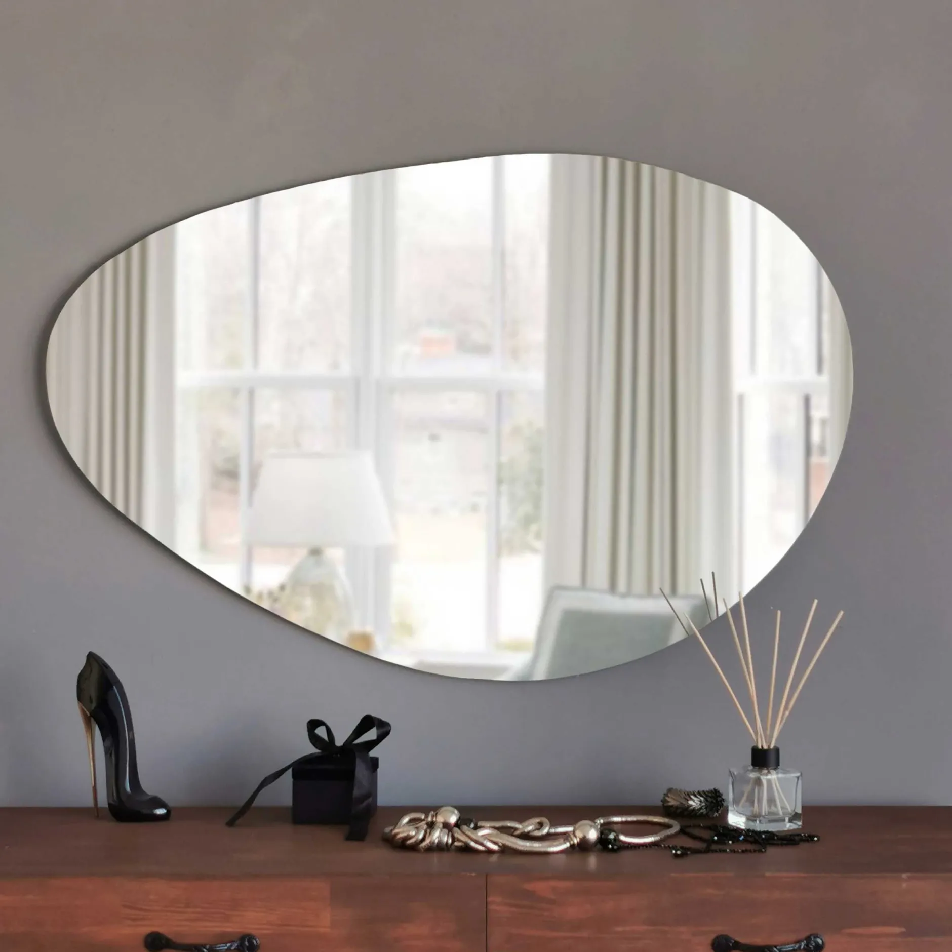 Porto Spiegel | 100 % MDF | Weiß