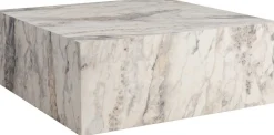 Prizma Couchtisch | 90x90x35cm | Marmor Dekor