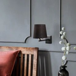 Profil Wandleuchte | METALLGEHÄUSE | Schwarz, Nickel, Creme