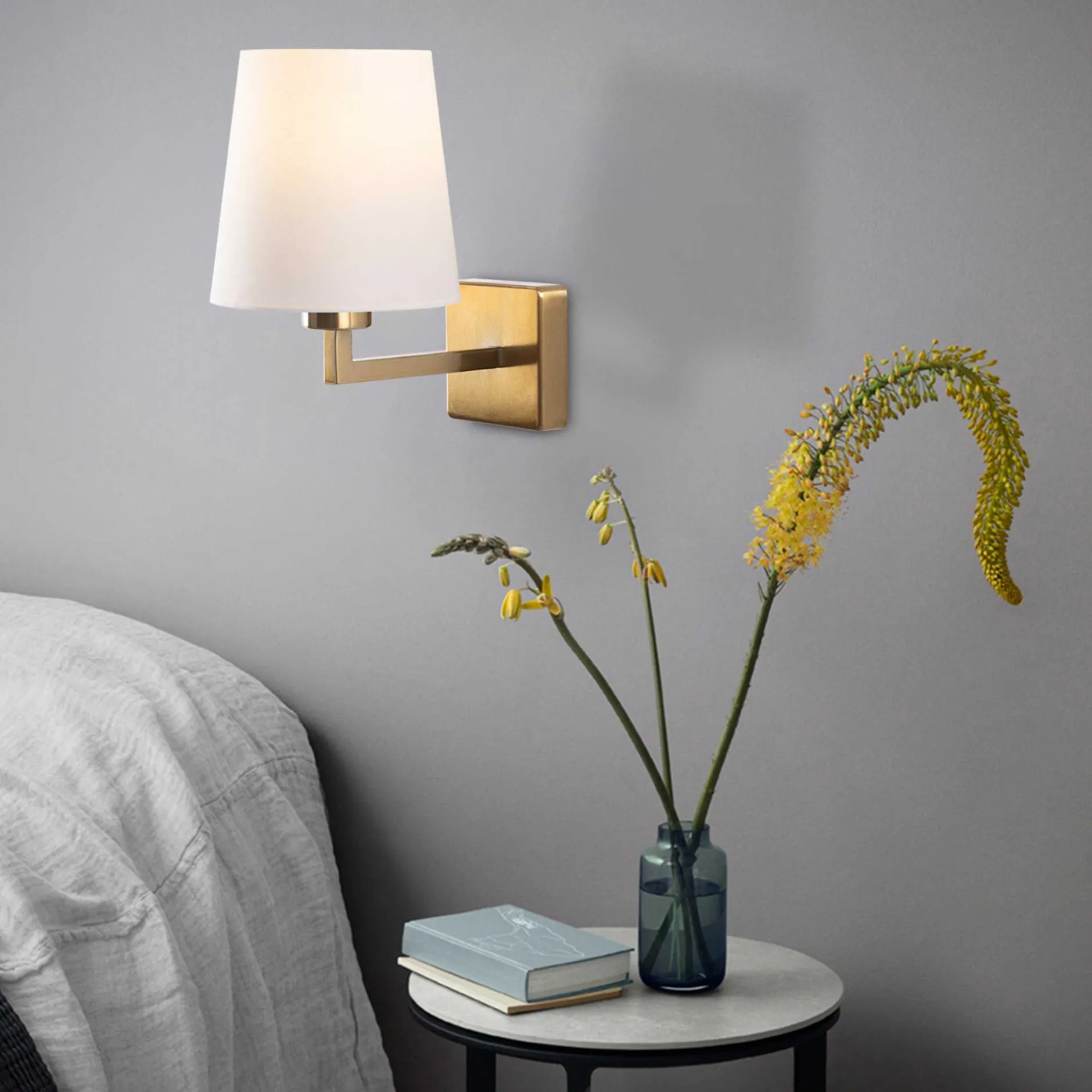 Profil Wandleuchte | METALLGEHÄUSE | Weiß, Gold