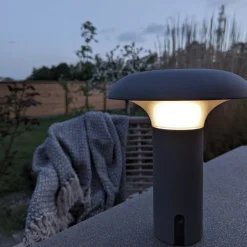 Ramsey LED Lampe - Grau Wiederaufladbar