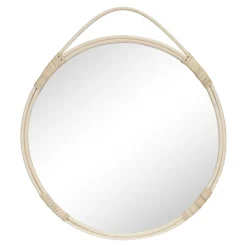 Rattan Rand Natur Rund Spiegel - ø50cm