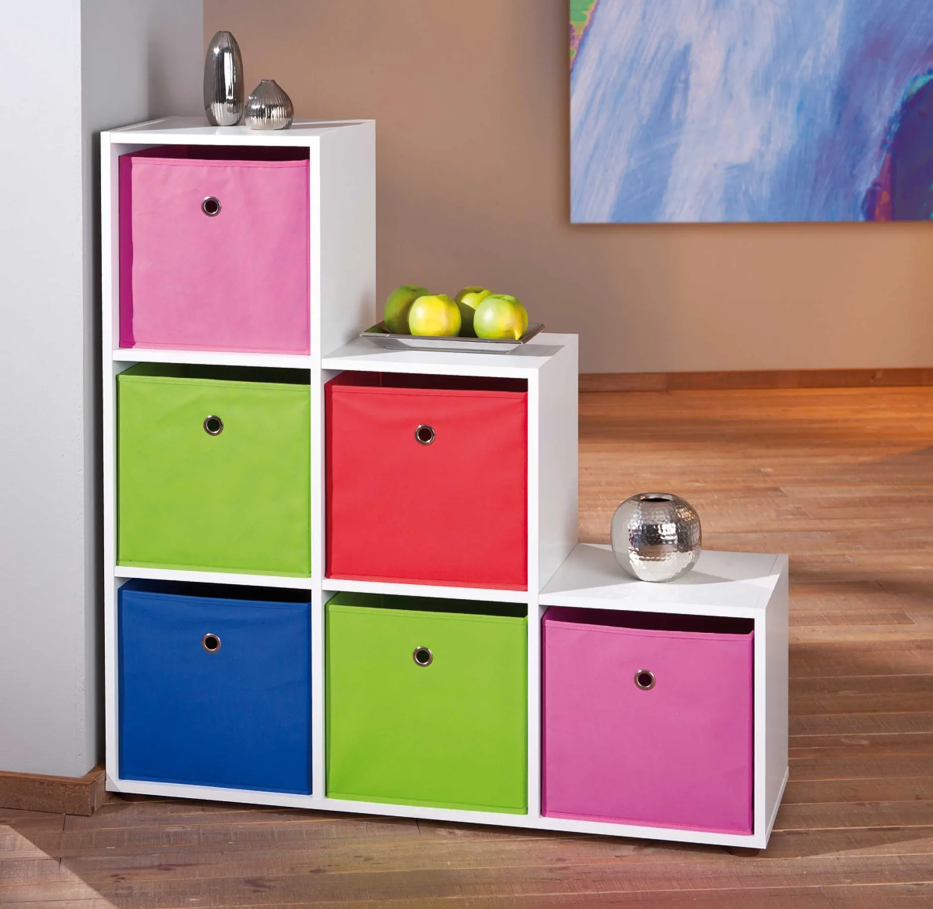 Raumteiler Luini 6 Fächer - weiß