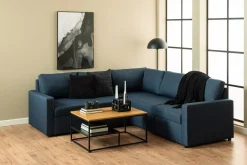 Rechteckiger Couchtisch mit Wildeiche-Finish