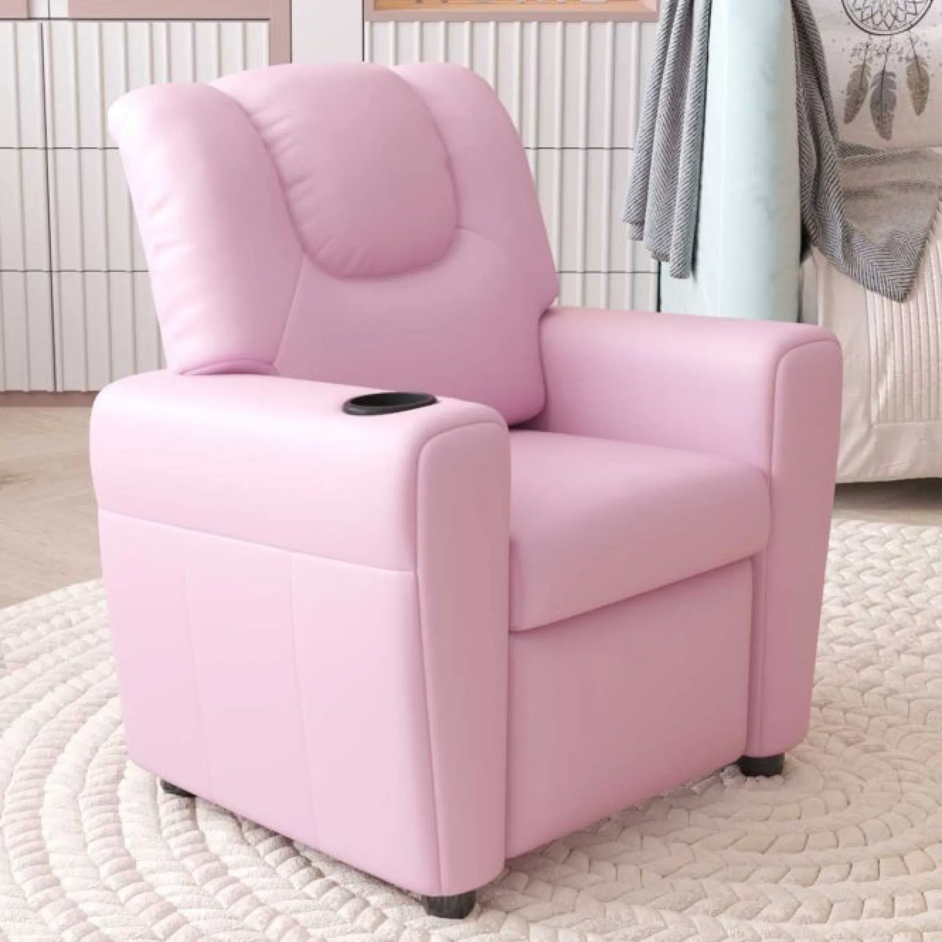 Relaxstuhl für Kinder Rex - rosa