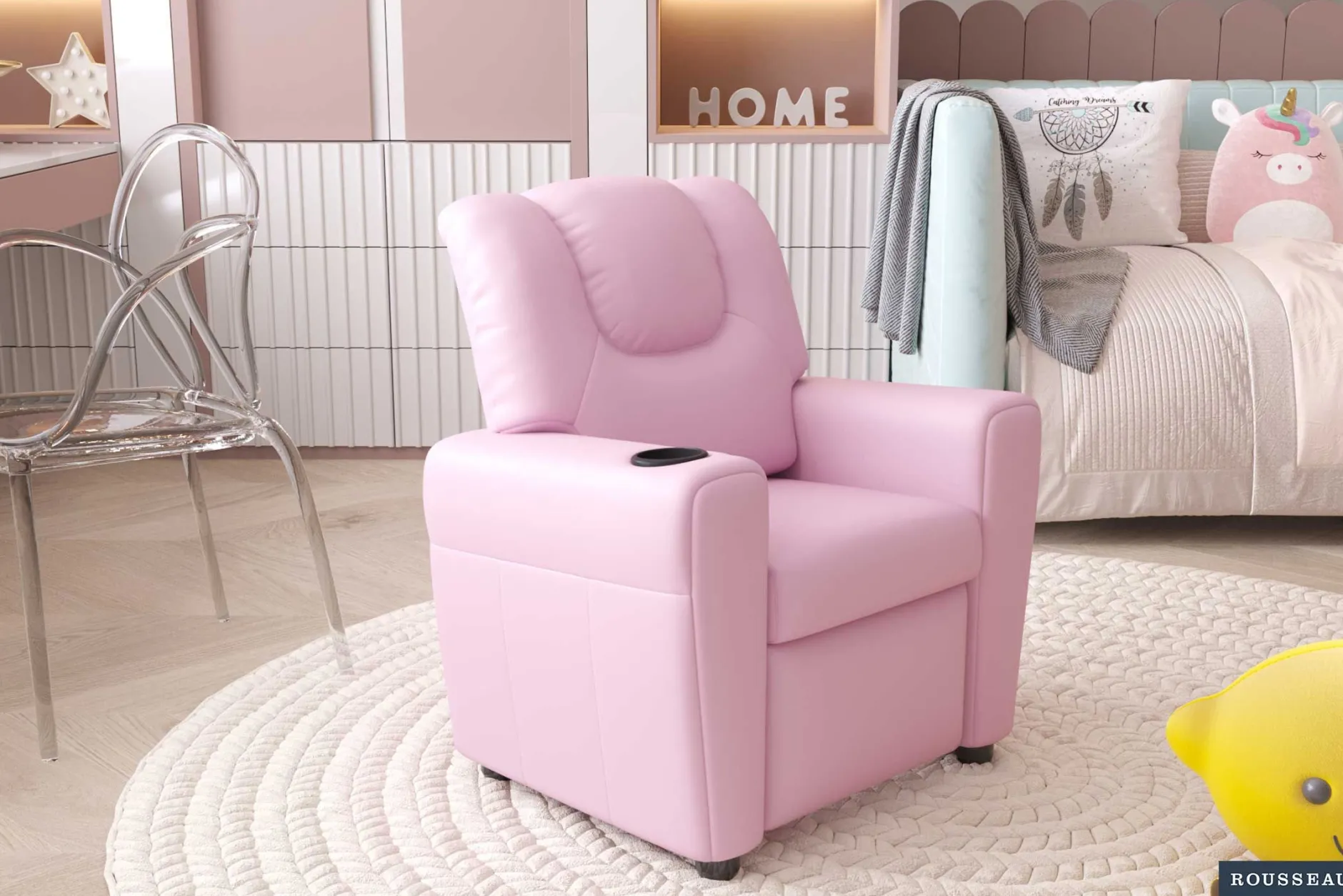 Relaxstuhl für Kinder Rex - rosa