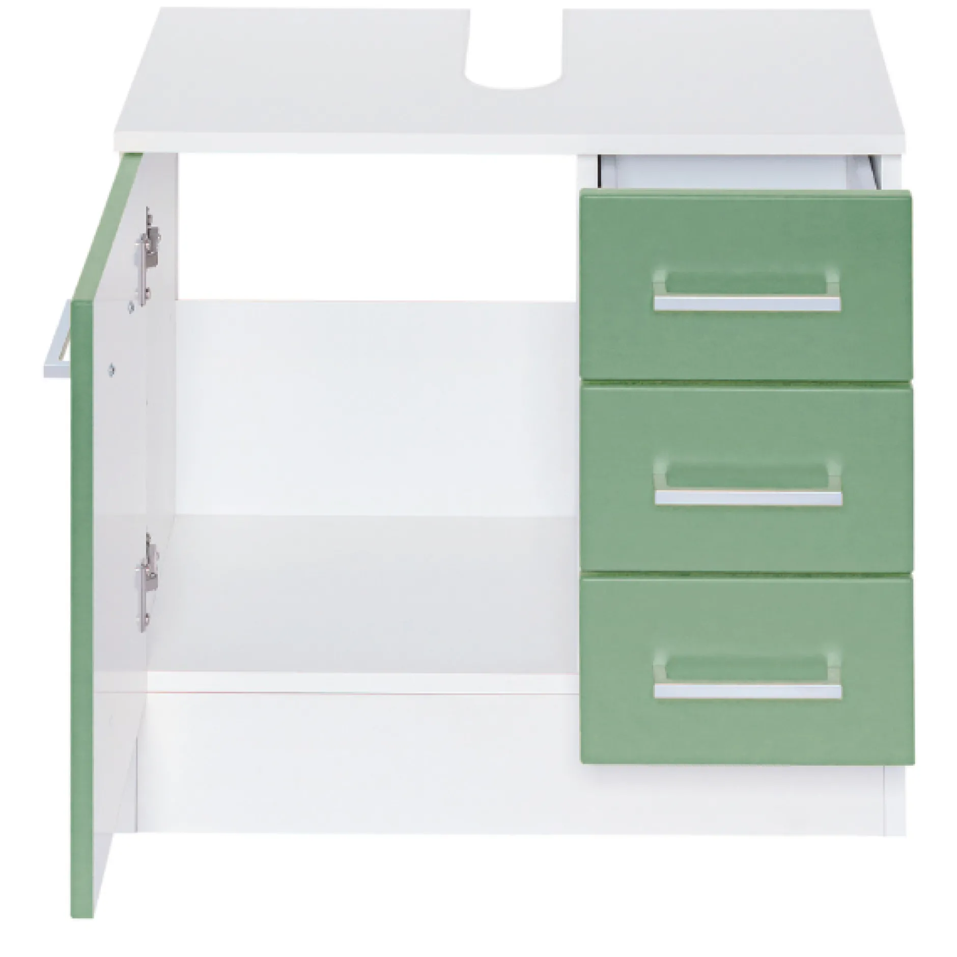 RiccaBadezimmer : Spiegelschrank, Waschbeckenunterschrank, Säulenschrank - grün