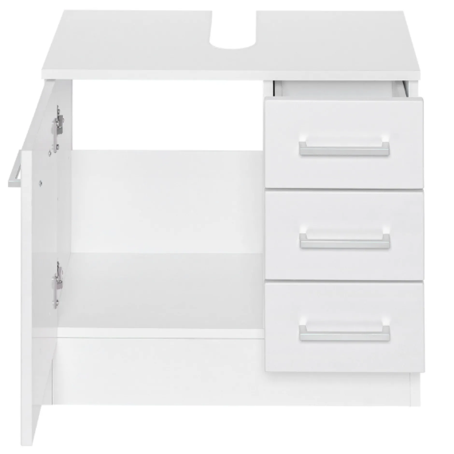 RiccaBadezimmer : Spiegelschrank, Waschtischunterschrank, Säulenschrank - weiß