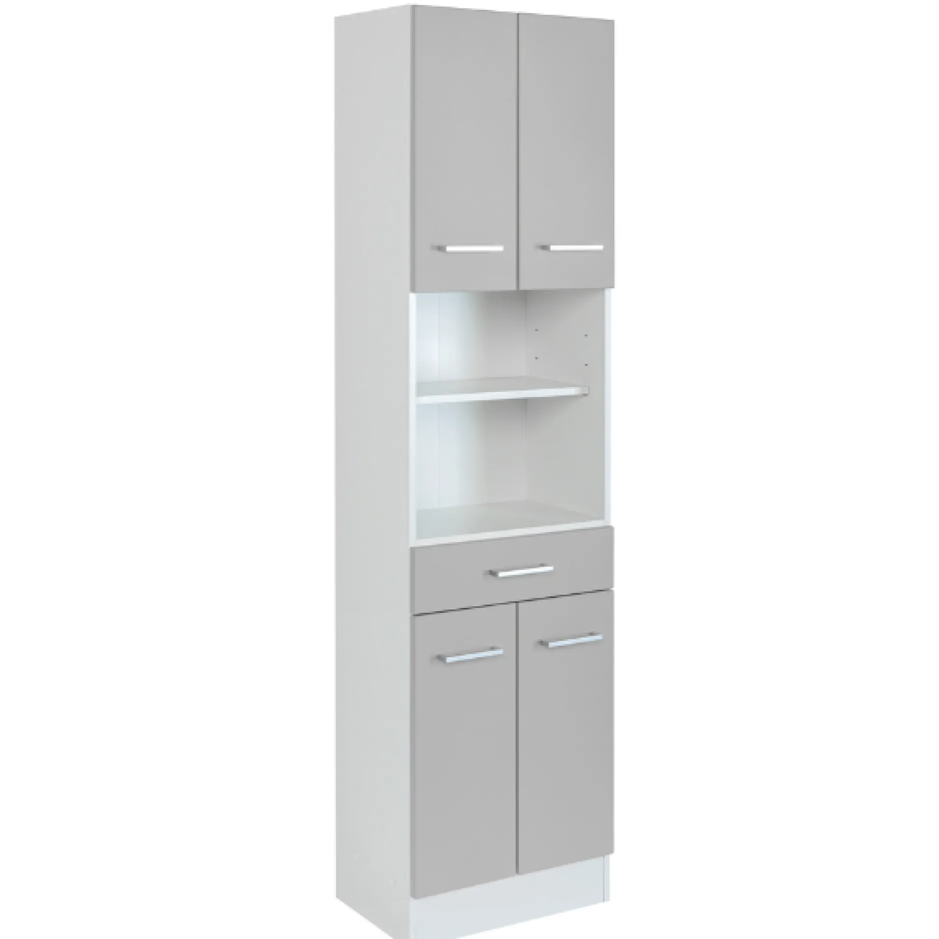RiccaBadezimmer : Spiegelschrank, Waschbeckenunterschrank, Säulenschrank - grau