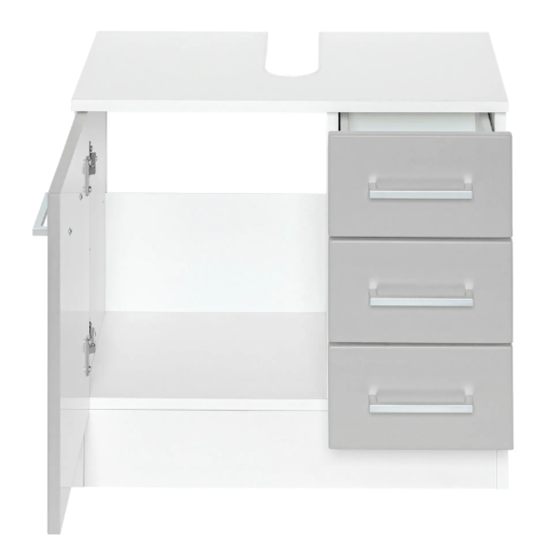 RiccaBadezimmer : Spiegelschrank, Waschbeckenunterschrank, Säulenschrank - grau