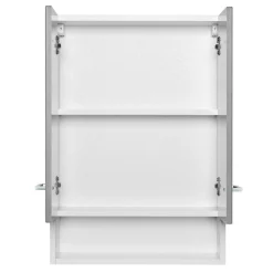 RiccaBadezimmer : Wandschrank, Badezimmerschrank, Spiegelschrank, Waschbeckenunterschrank - grau