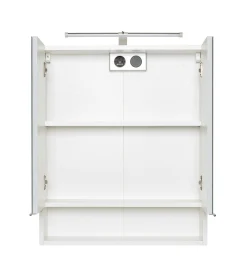 RiccaBadezimmer : Wandschrank, Badezimmerschrank, Spiegelschrank, Waschbeckenunterschrank - weiß
