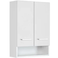 RiccaBadezimmer : Wandschrank, Badezimmerschrank, Spiegelschrank, Waschbeckenunterschrank - weiß