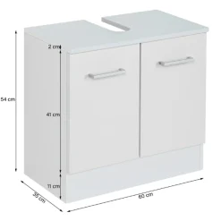 RiccaBadezimmer : Wandschrank, Badezimmerschrank, Spiegelschrank, Waschbeckenunterschrank, Säulenschrank - grün