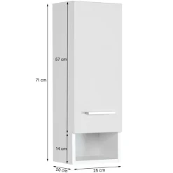 RiccaBadezimmer : Wandschrank, Badezimmerschrank, Spiegelschrank, Waschbeckenunterschrank, Säulenschrank - grün