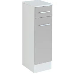 RiccaBadezimmer : Wandschrank, Badezimmerschrank, Spiegelschrank, Waschbeckenunterschrank, Säulenschrank - grau