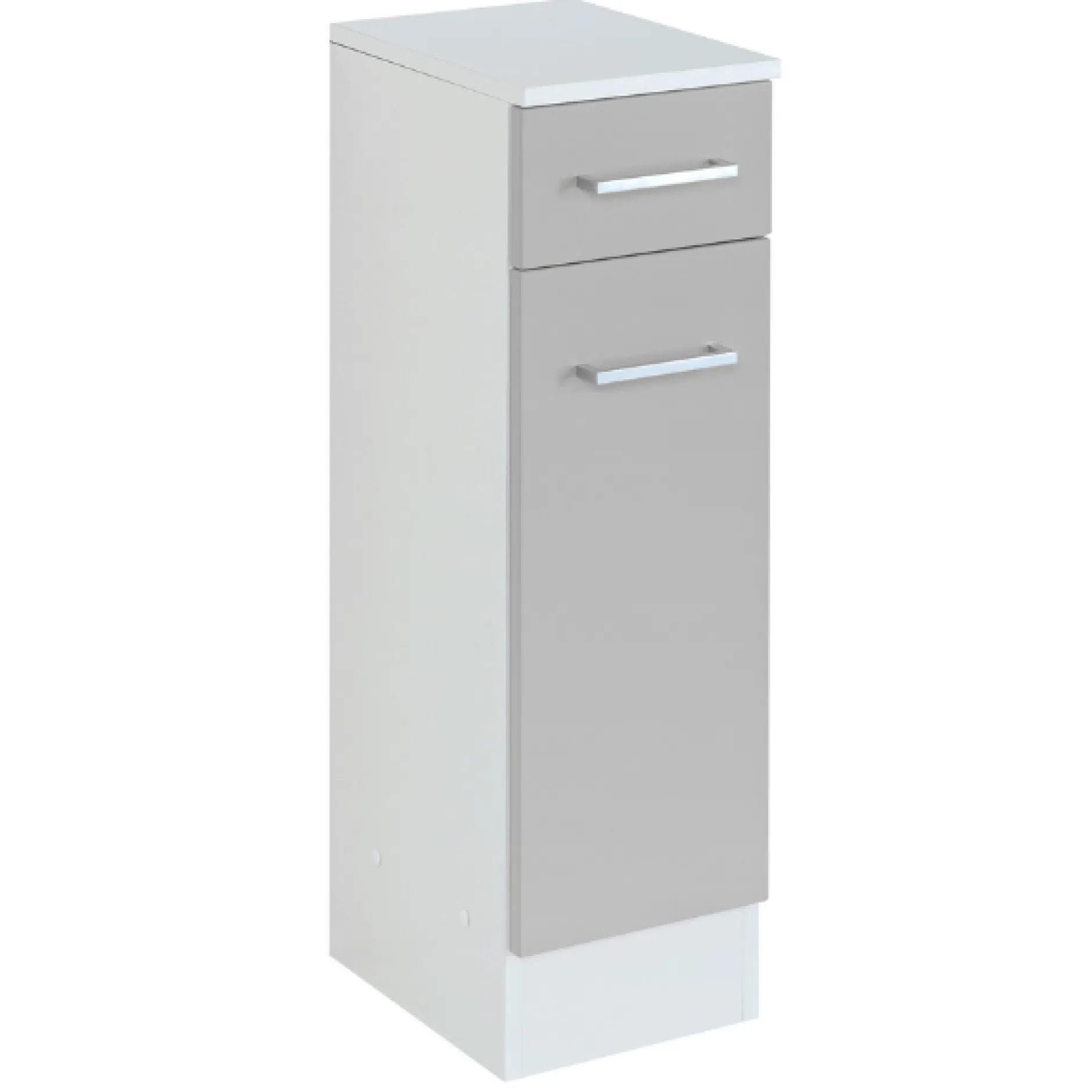 RiccaBadezimmer : Wandschrank, Badezimmerschrank, Spiegelschrank, Waschbeckenunterschrank, Säulenschrank - grau