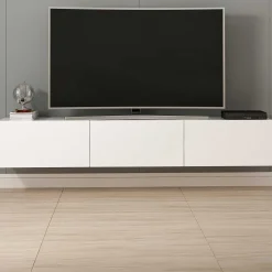 Rigel TV-Möbel | 100 % MELAMIN | Weiß