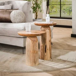 River Solid L Beistelltisch aus Akazie