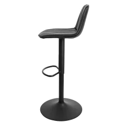 Roadster Verstellbarer Barhocker - Sitzhöhe 60-82cm - schwarz