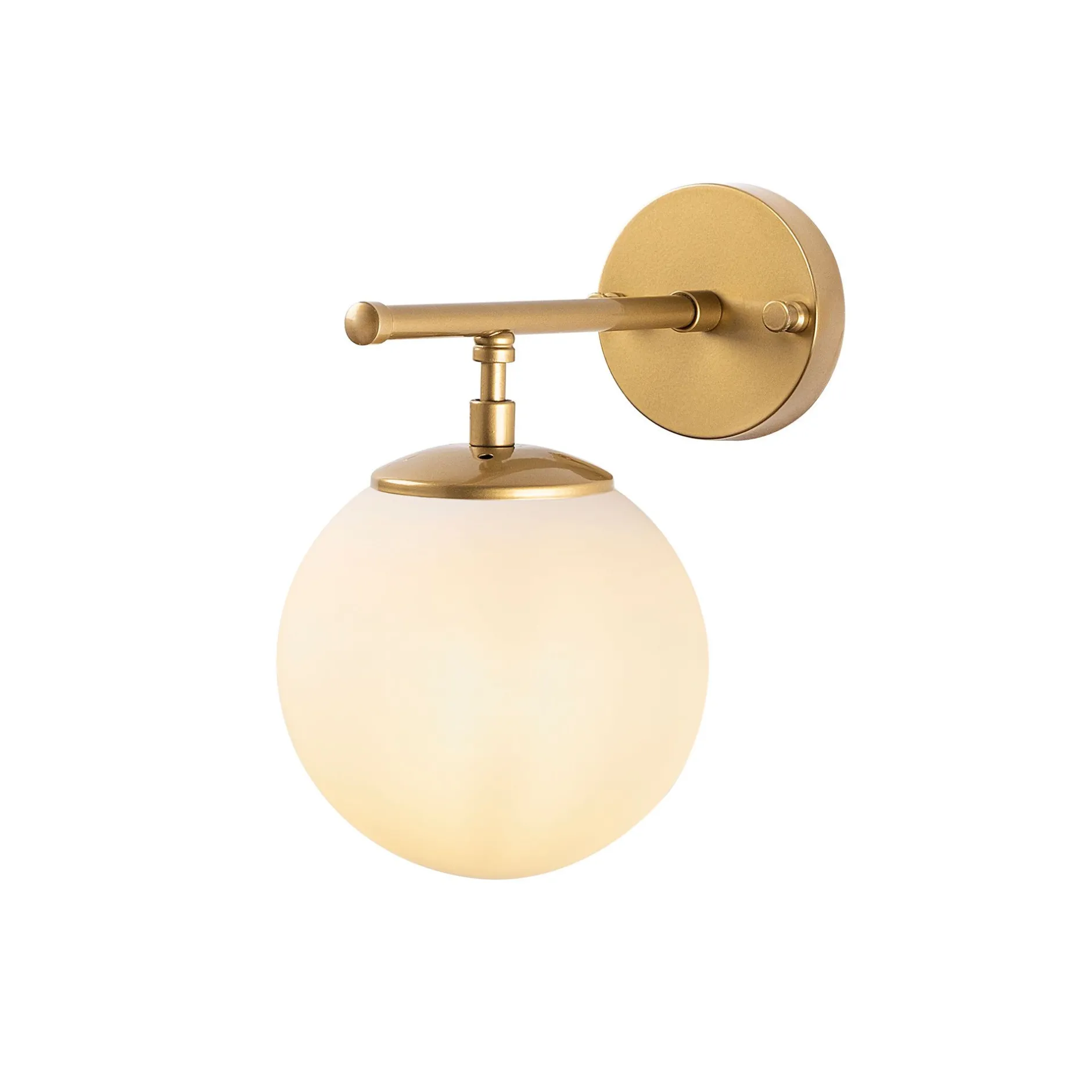 Roe Wandleuchte | METALLGEHÄUSE | Glänzendes Gold