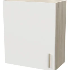 Romanie Hängeelement 60 cm 1 Drehtür und 1 Einlegeboden Kronberg Eiche/Mattweiß