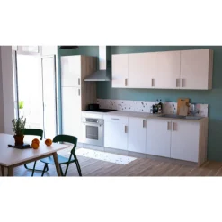 Romanie Hängeelement 100 cm 2 Flügeltüren und 1 Einlegeboden Kronberg Eiche/Mattweiß