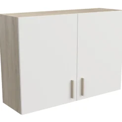 Romanie Hängeelement 100 cm 2 Flügeltüren und 1 Einlegeboden Kronberg Eiche/Mattweiß