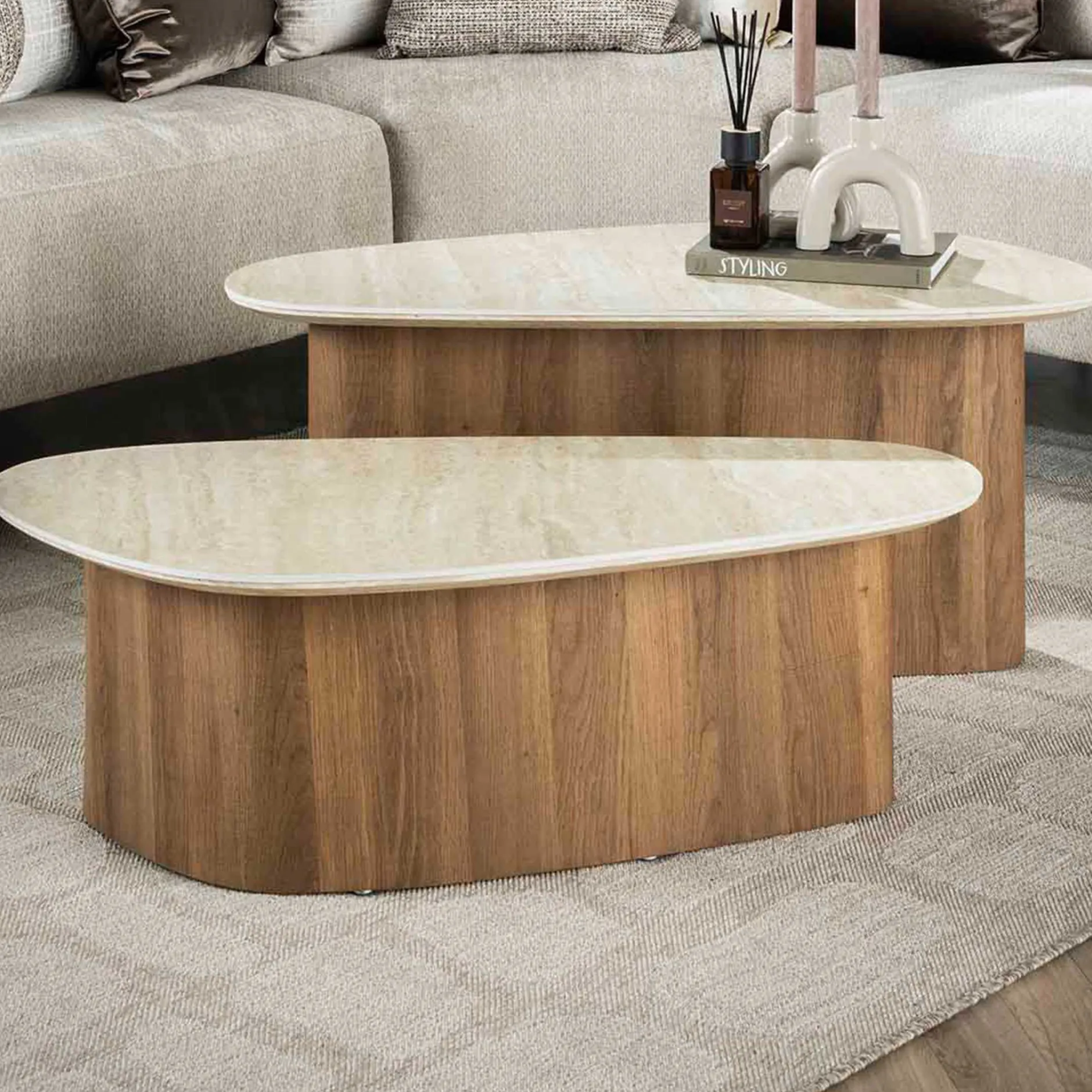 Romano Dreieckiger Couchtischsatz