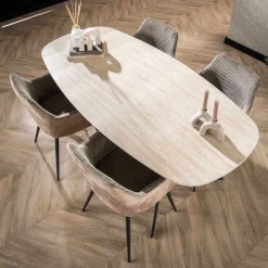 Romano Ovaler Esstisch aus Keramik 180cm - Dänisches Design