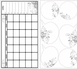 RoomMates Wandsticker - Abwischbarer Kalender Stundenplan
