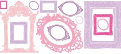 RoomMates Wandsticker - Bilderrahmen rosa und lila
