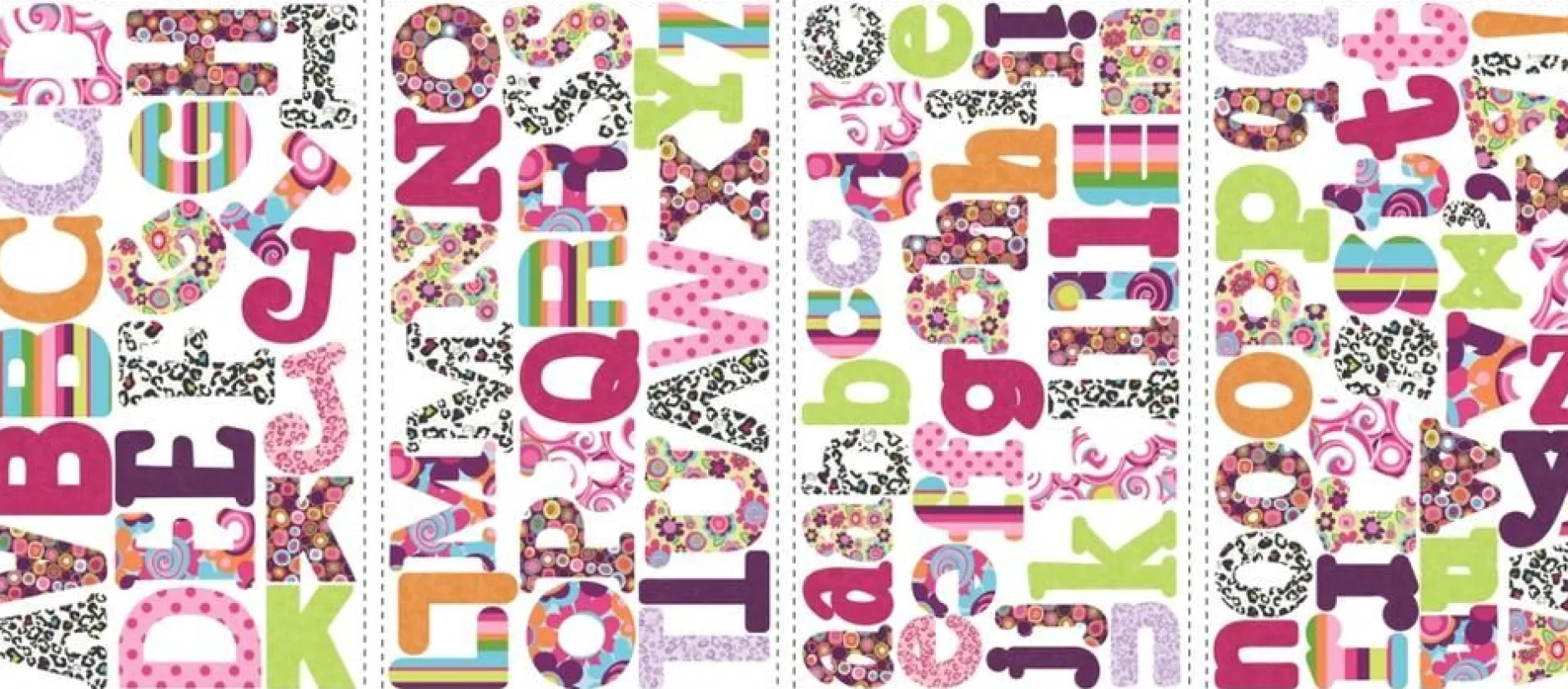 RoomMates Wandsticker - Boho Buchstaben