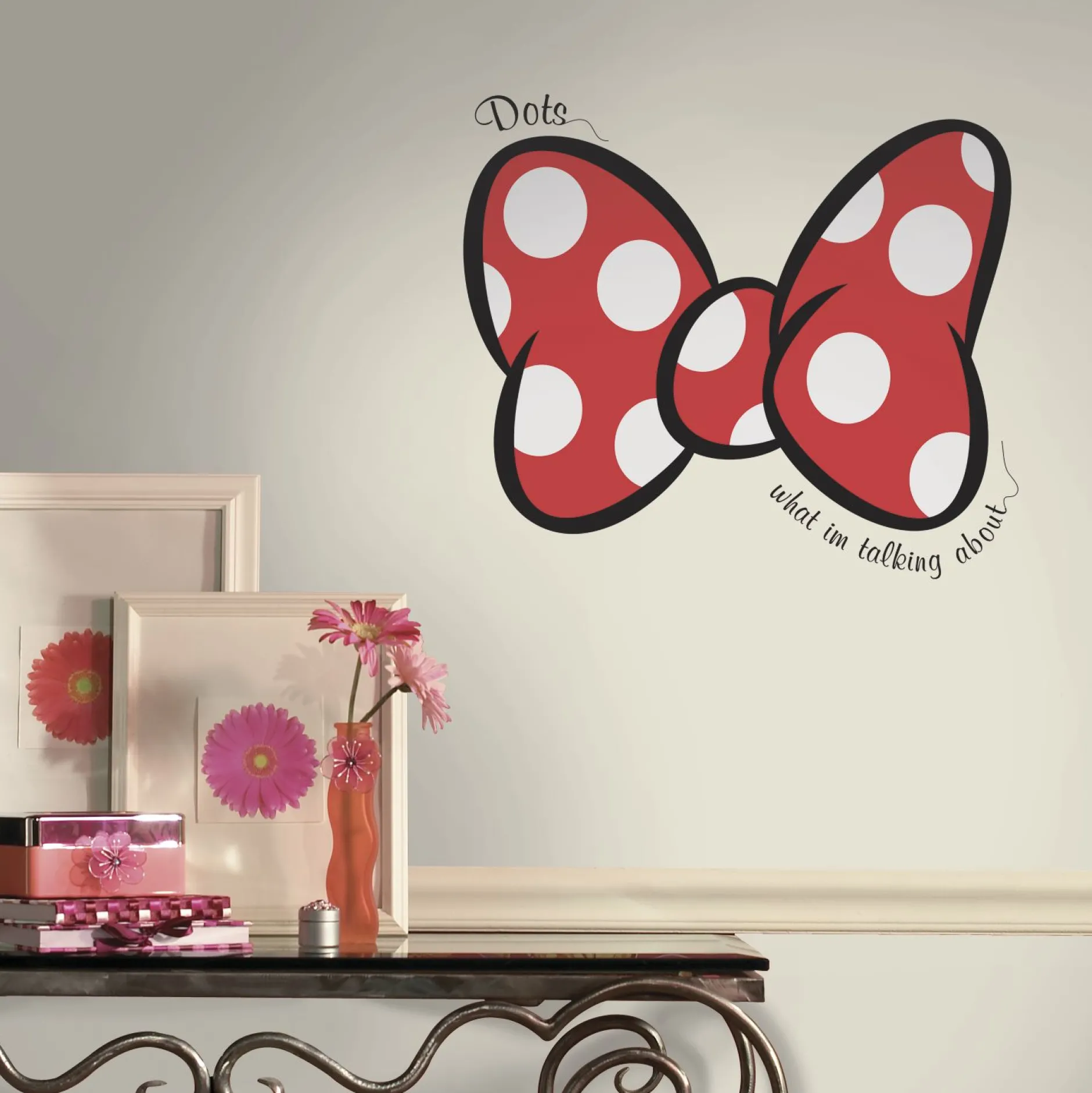 RoomMates Wandtattoo - Minnie Maus Dots