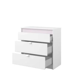 Rue-Schlafzimmer-Set | Halbhohe Schlafcouch und Kommode