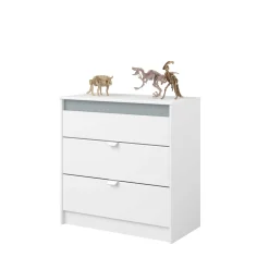Rue-Schlafzimmer-Set | Halbhohe Schlafcouch und Kommode