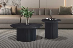 Runder Couchtisch 'Lagos' Dunkelbraun