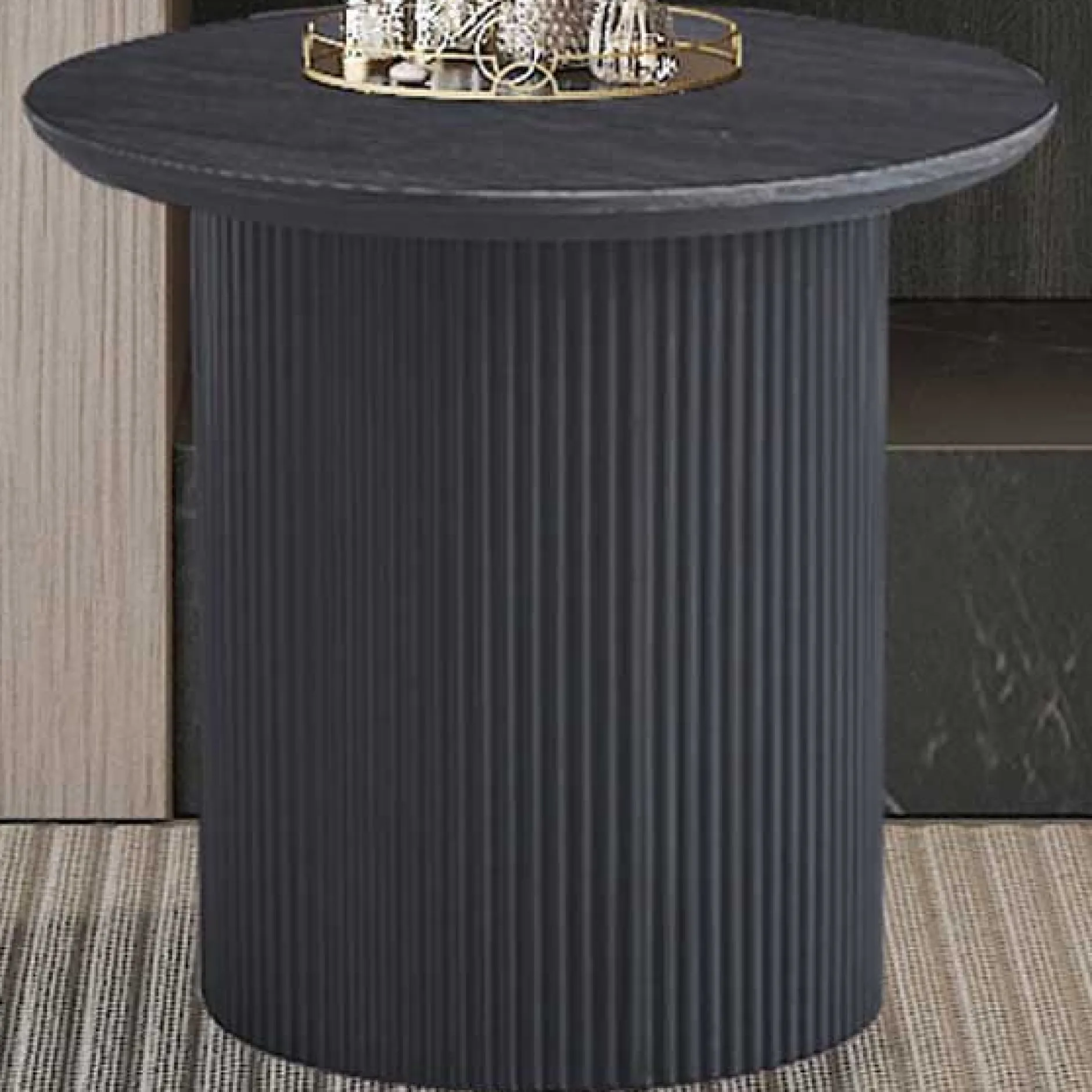 Runder Couchtisch 'Lagos' Dunkelbraun