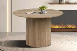Runder Esstisch Lagos - Ø120x76cm - Eiche Dekor