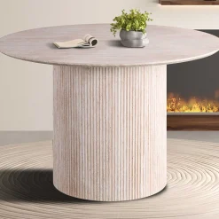 Runder Esstisch Lagos - Ø120x76cm - Travertin