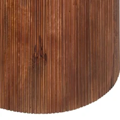 Runder hellbrauner Tisch Miguel | Magnolienholz massiv | 76H x 130B x 130D cm