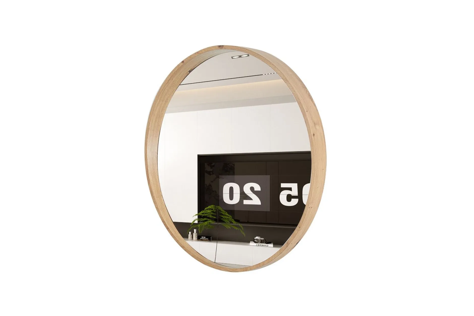 Runder Spiegel Ria | Ø80 x 10 cm | Old Oak Design