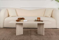 Sabin Couchtisch | 100 % MELAMIN | Travertin