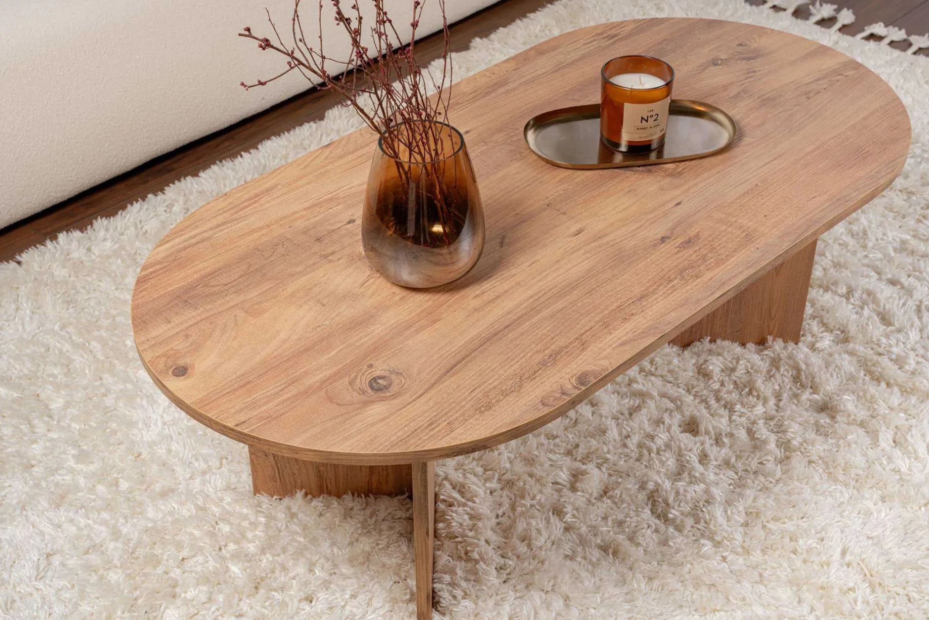 Sable Couchtisch | 100 % MELAMIN | Atlantische Kiefer
