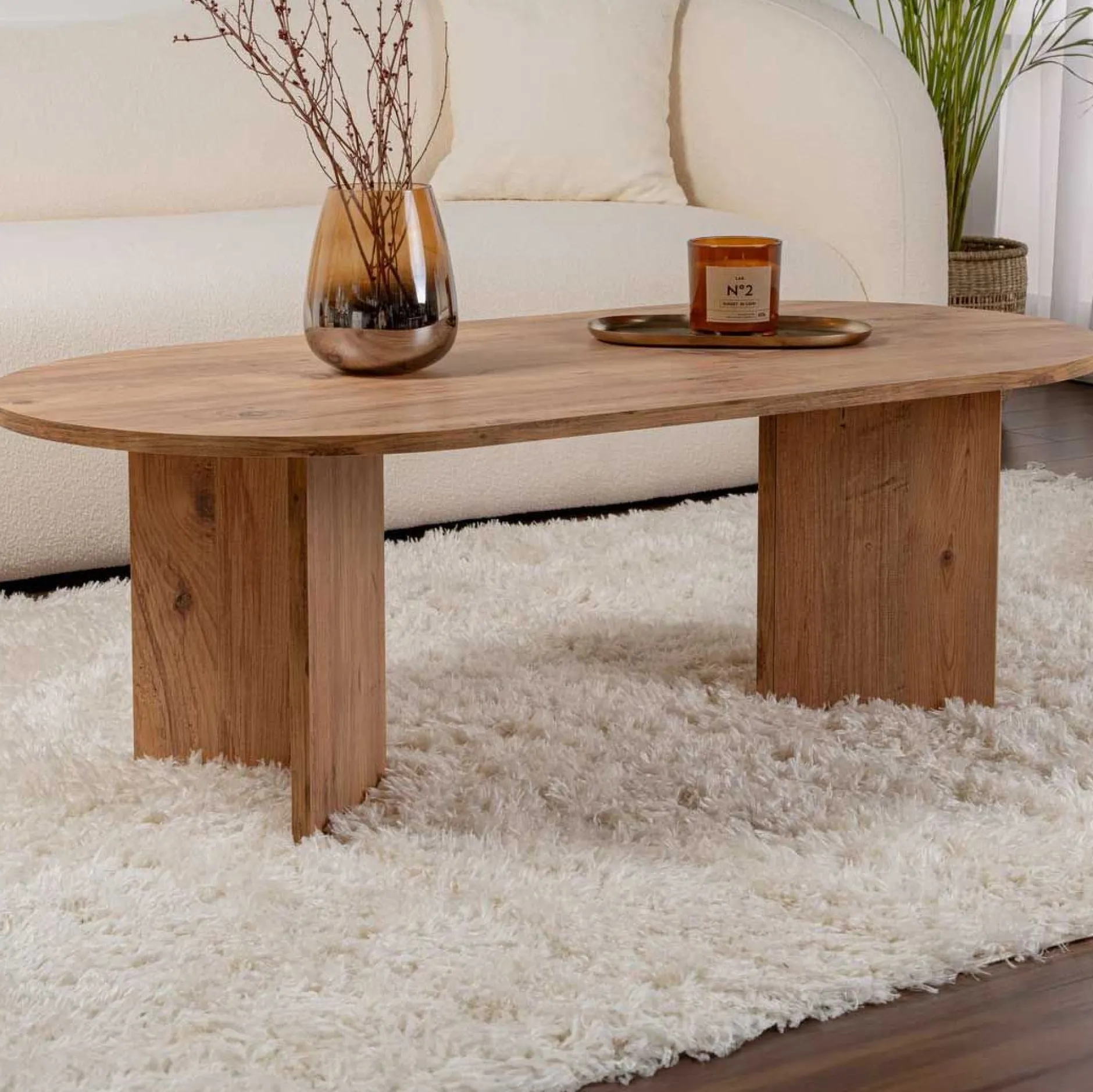 Sable Couchtisch | 100 % MELAMIN | Atlantische Kiefer