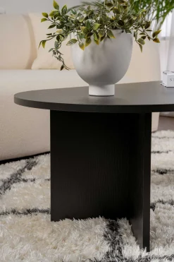 Sable Couchtisch | 100% MELAMIN | Holz Schwarz