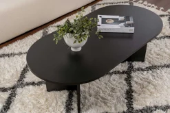 Sable Couchtisch | 100% MELAMIN | Holz Schwarz