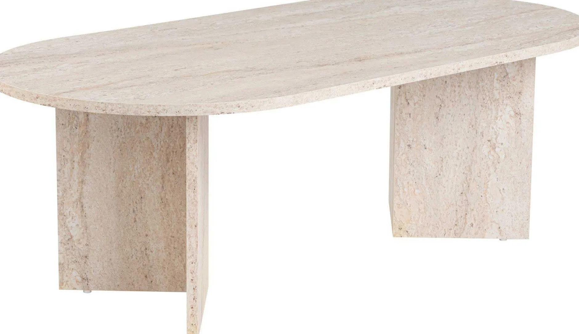 Sable Couchtisch | 100 % MELAMIN | Travertin