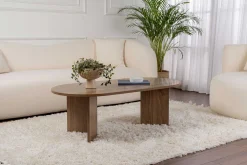 Sable Couchtisch | 100 % MELAMIN | Walnuss