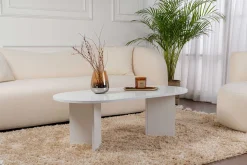 Sable Couchtisch | 100 % MELAMIN | Weiß